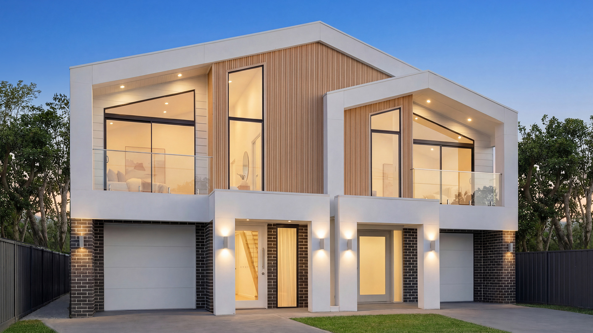 Castle Bay Rose Bay Duplex DUSK Castle Bay Rose Bay Duplex on Display at Oran Park