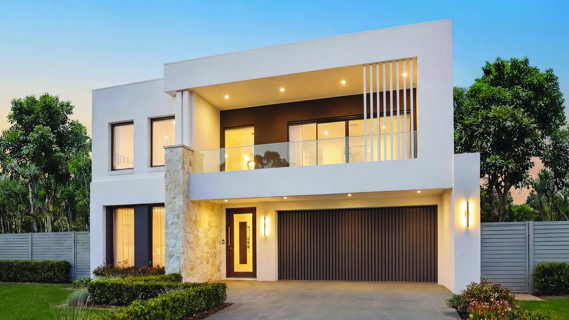 Dynasty 36 Angle DUSK Dynasty 36 Display Home at Oran Park