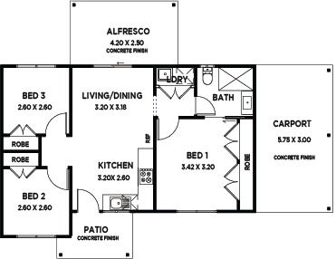 Granny Flat 10 MKII RHS static